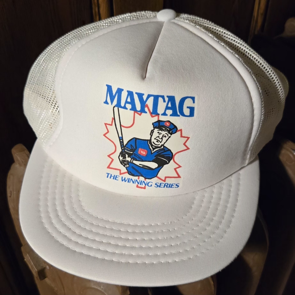 VTG 90s Maytag Baseball Trucker Hat